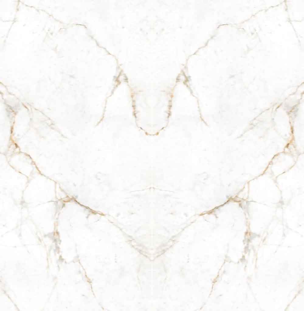 Bianco Arezzo marble surface with white background and golden veining — premium countertop fabrication by Signature Stone Las Vegas