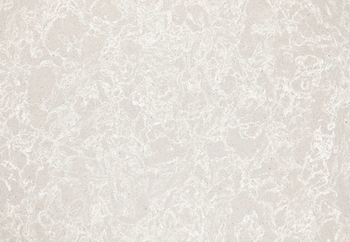 Big Sur Mist quartz surface with soft beige tones and subtle veining — custom countertops fabricated and installed by Signature Stone LV