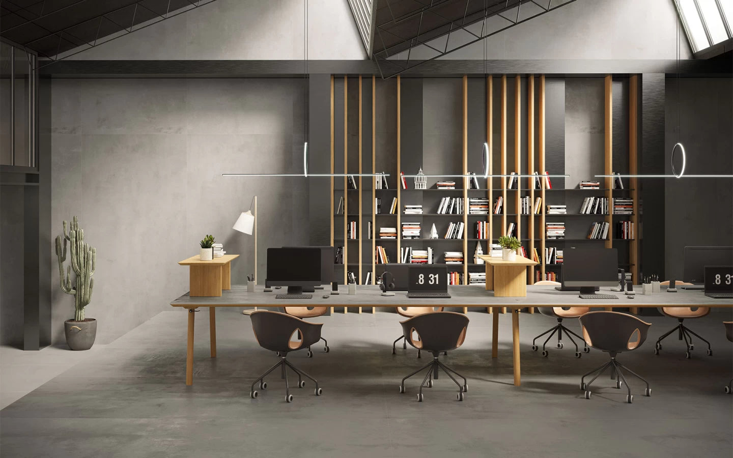 Boost Grey quartz office workspace featuring sleek gray surfaces with matte finish — custom countertops fabricated and installed by Signature Stone LV