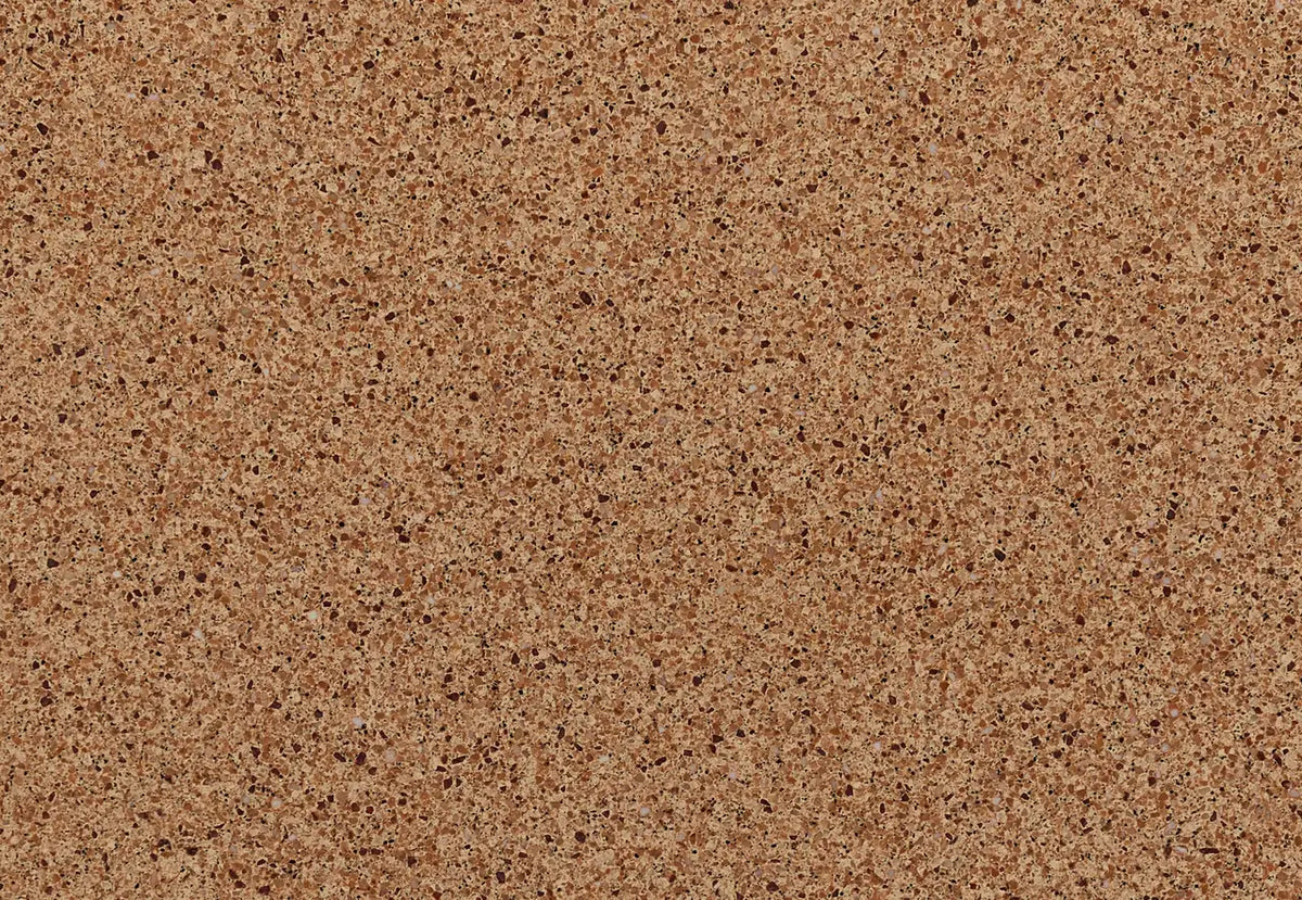 Burton Brown quartz surface with warm brown tones and speckled finish — premium stone countertops installed by Signature Stone Las Vegas