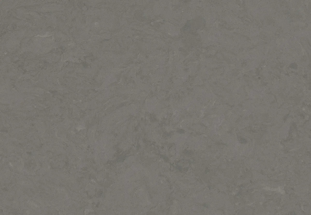 Quartz surface with smooth gray finish and subtle veining — professional countertop fabrication by Signature Stone Las Vegas