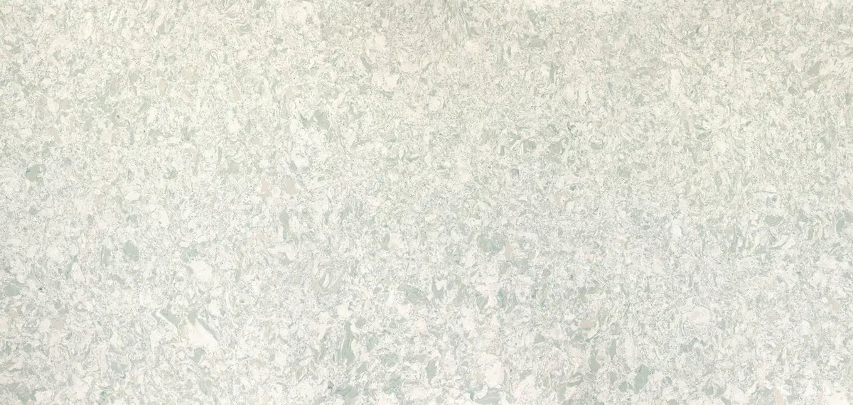 Clifton quartz slab with light beige and gray veining throughout polished surface — premium stone countertops installed by Signature Stone Las Vegas