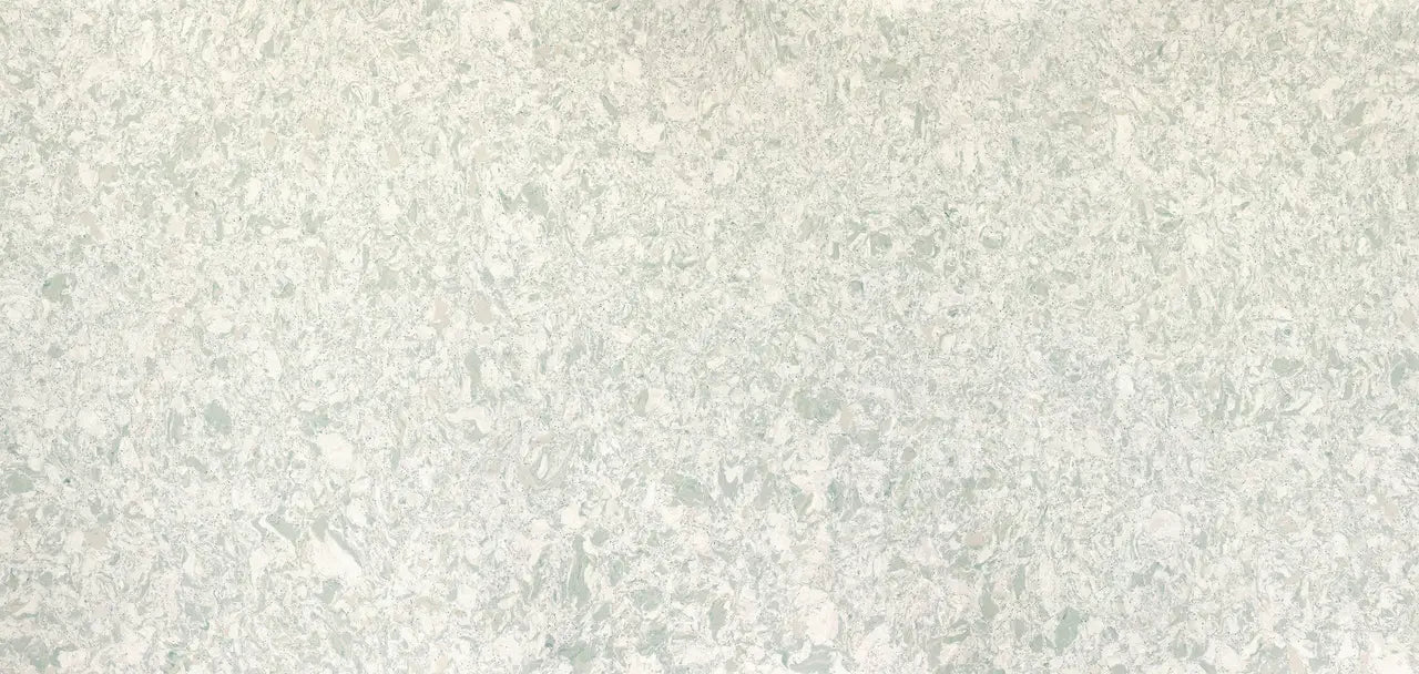 Clifton quartz slab with light beige and gray veining throughout polished surface — premium stone countertops installed by Signature Stone Las Vegas