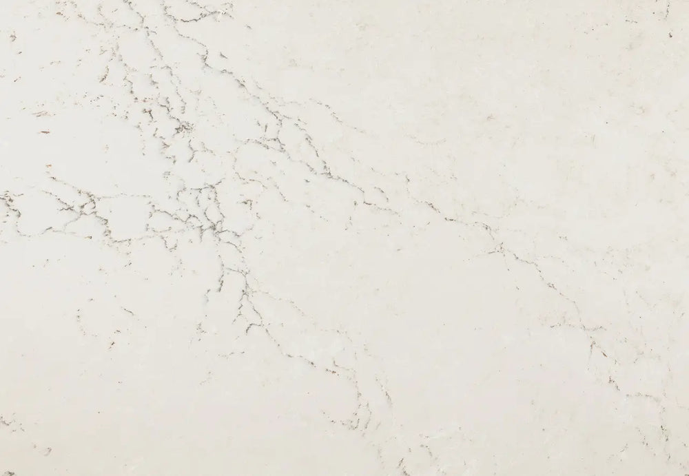 Quartz Colton slab with soft white base and delicate gray veining — elegant stone countertops installed by Signature Stone Las Vegas