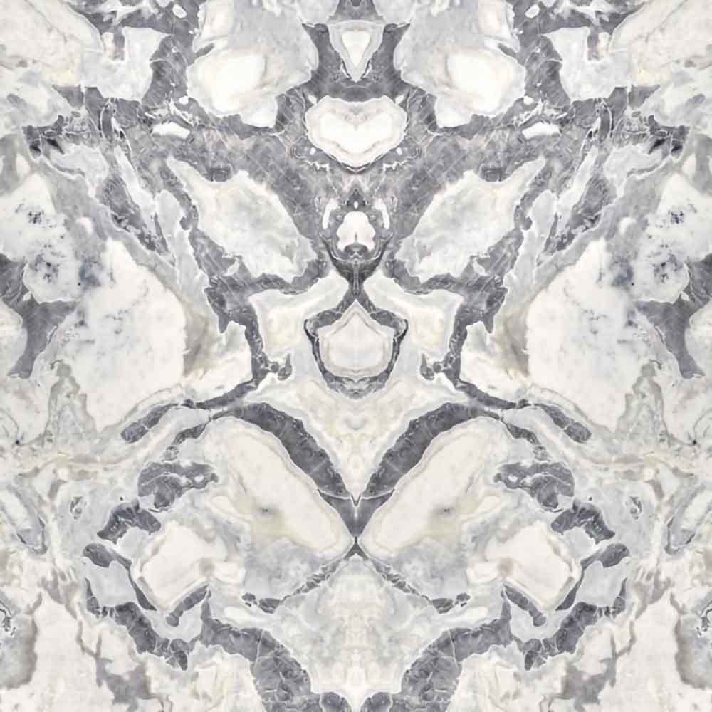 Dover White marble surface with flowing gray veining and polished finish — custom countertops fabricated and installed by Signature Stone LV