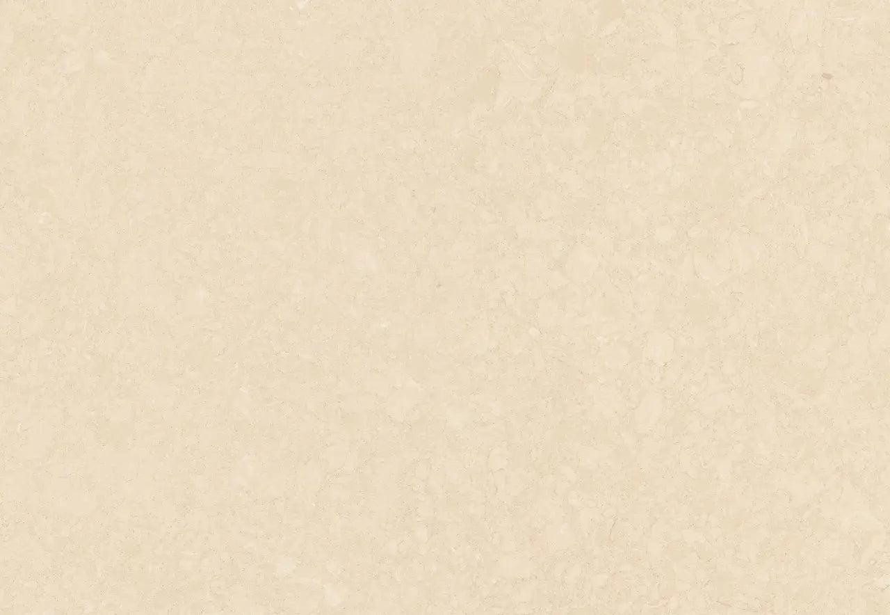 Fairbourne quartz kitchen countertops with cream finish and polished surface — custom countertops fabricated and installed by Signature Stone LV