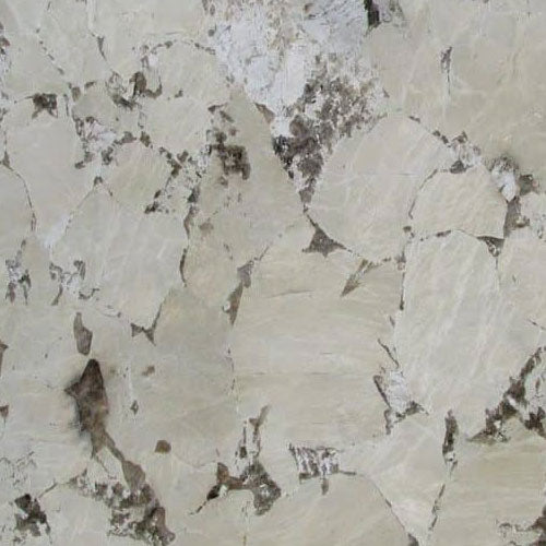 Alpinus granite slab with light cream and beige tones, natural stone countertop surface