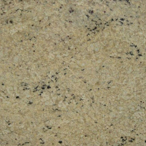 Colonial Gold granite slab with beige base and dark mineral veins, ideal for countertops