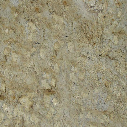Golden Beach granite slab with beige, gold, and brown natural stone pattern