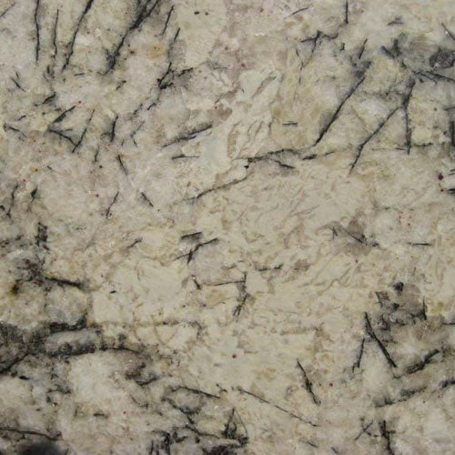 Ice Blue granite countertop slab with light cream base and dark blue veining