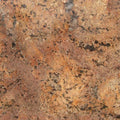 Juparana Bordeaux granite slab with warm brown, gold, and black natural veining pattern