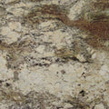 Netuno Bordeaux granite slab with beige, brown, and cream swirling patterns