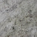 Salinas granite slab with light gray base and subtle dark speckled patterns for countertops