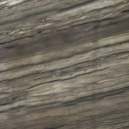 Sequoia Brown granite slab with leathered finish and flowing horizontal veins, ideal for countertops