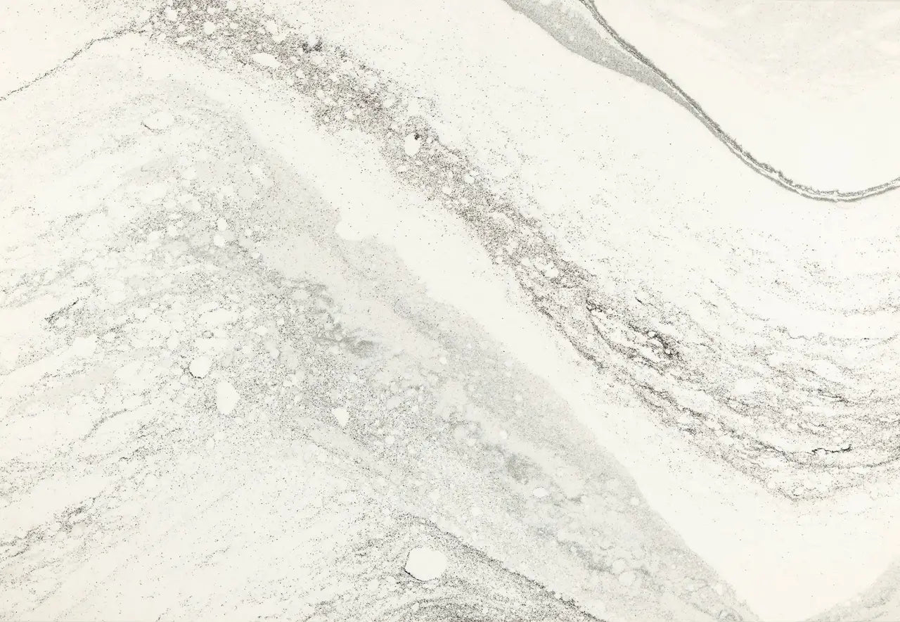 Harlow quartz surface with elegant white and gray veining and smooth polished finish — premium countertop fabrication by Signature Stone Las Vegas