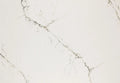 Hawksmoore quartz slab with white background and gray veining in polished finish — custom countertops fabricated and installed by Signature Stone LV