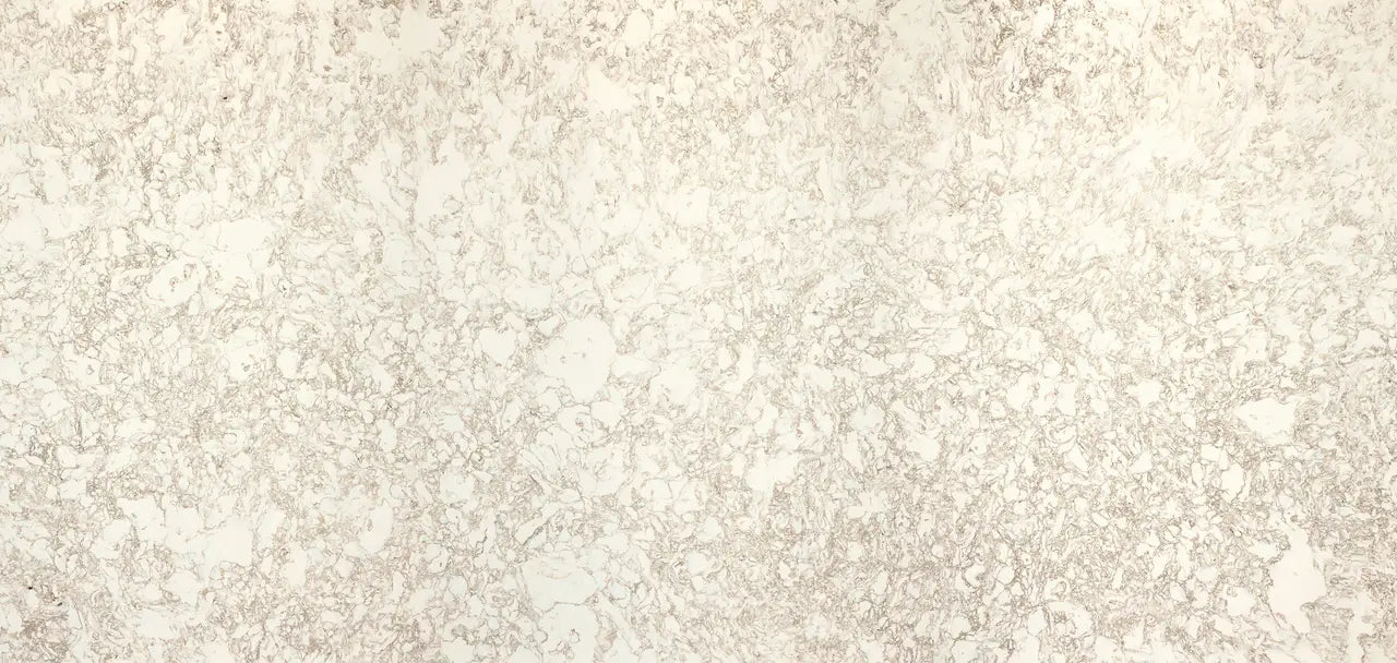 Natural stone surface with beige and cream marbled veining and polished finish — premium countertop fabrication by Signature Stone Las Vegas