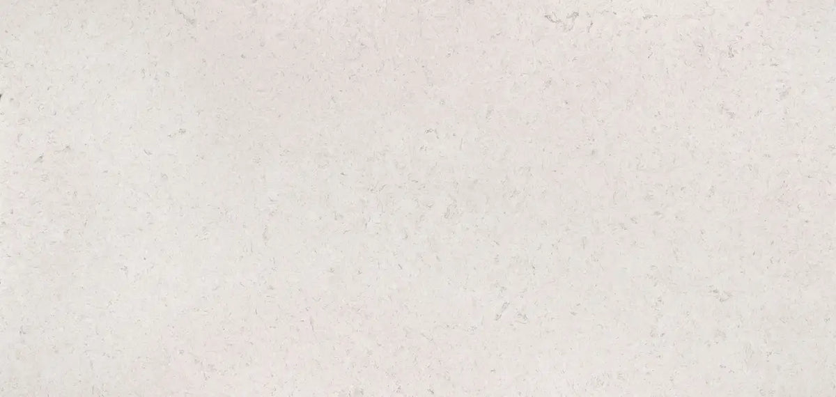 Highgate quartz kitchen countertop with light cream background and subtle veining — elegant stone countertops installed by Signature Stone Las Vegas