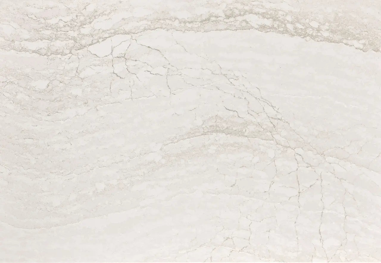 Ironsbridge marble slab with soft beige tones and subtle gray veining — elegant stone countertops installed by Signature Stone Las Vegas