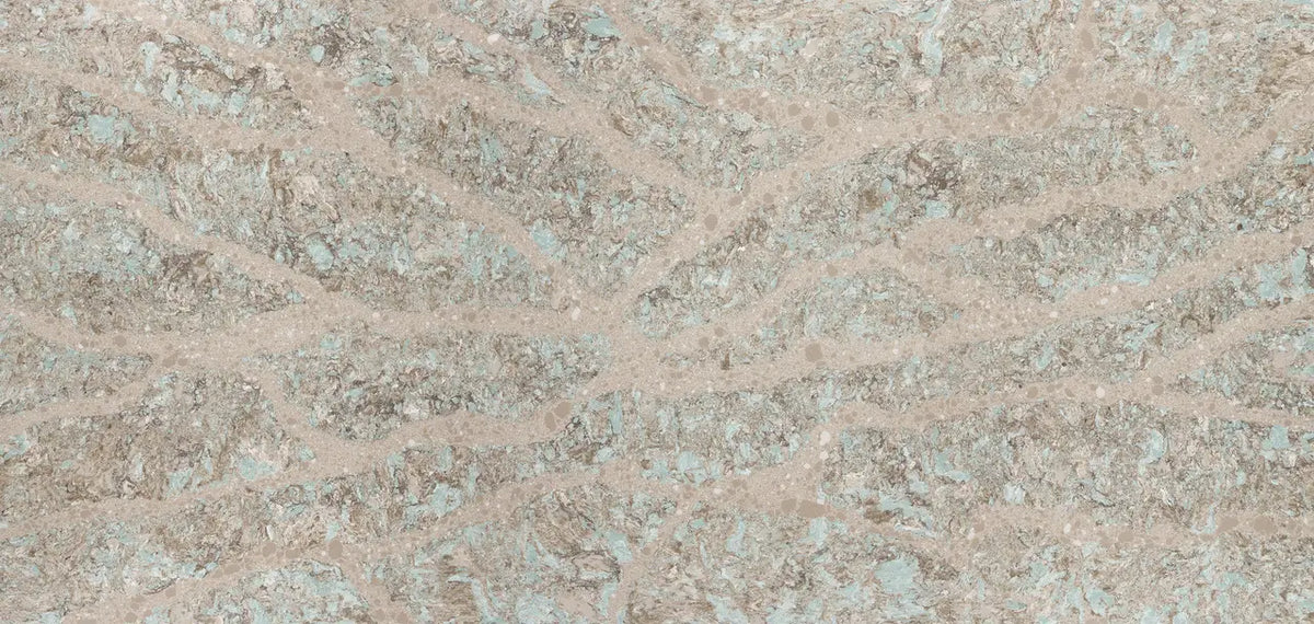 Kelvingrove granite surface with beige and blue-gray marbled patterns and polished finish — premium countertop fabrication by Signature Stone Las Vegas