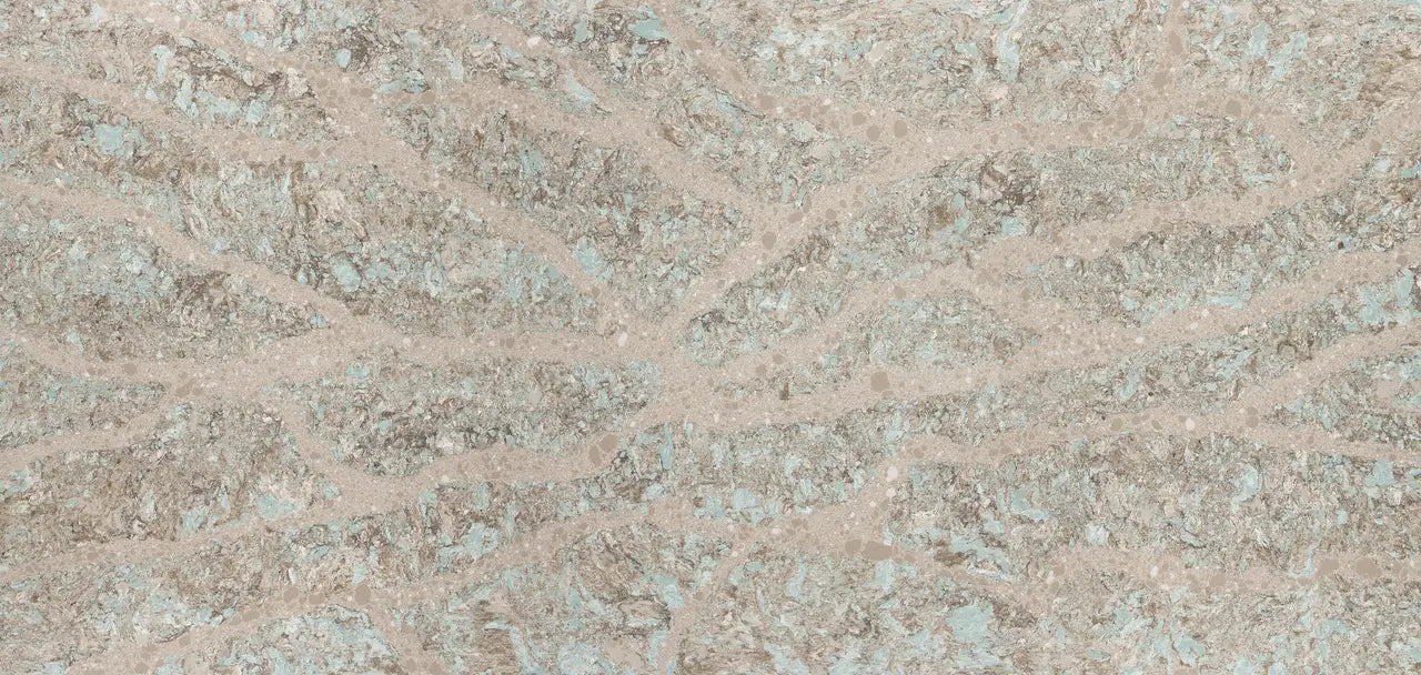 Kelvingrove granite surface with beige and blue-gray marbled patterns and polished finish — premium countertop fabrication by Signature Stone Las Vegas