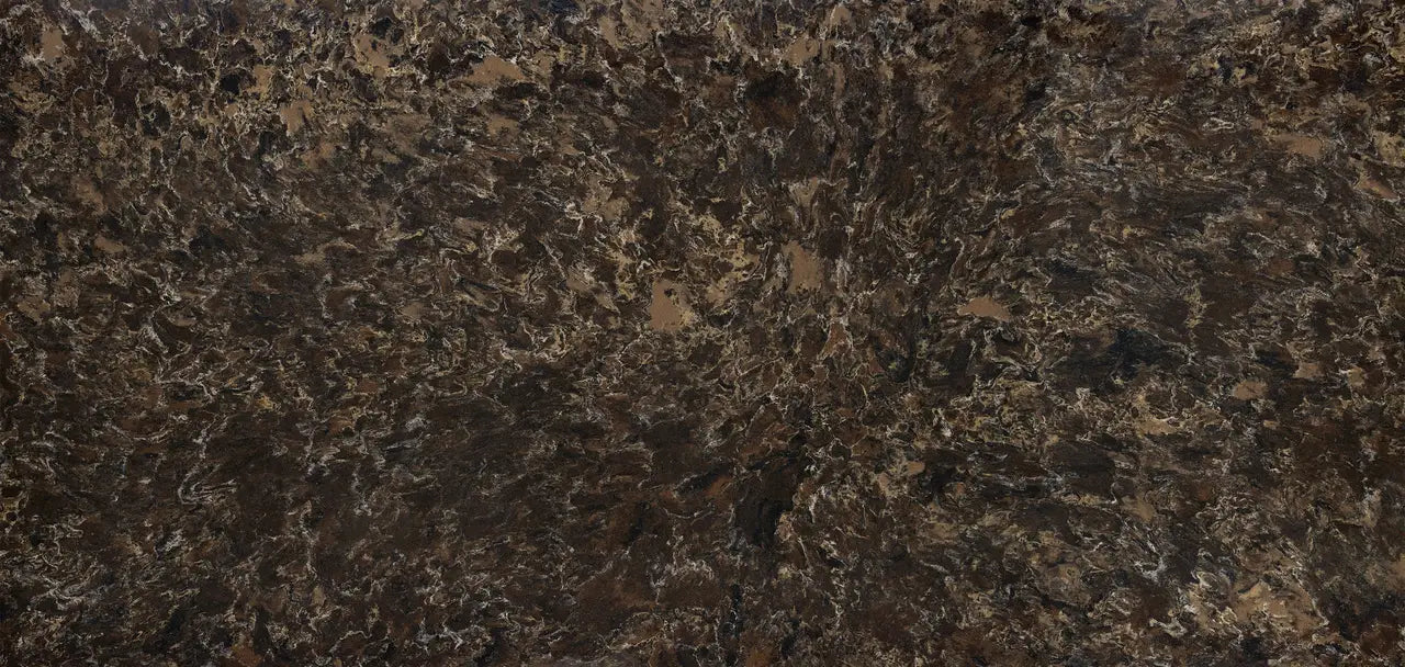Laneshaw granite slab with rich brown and black marbled patterns and natural veining — premium stone countertops installed by Signature Stone Las Vegas