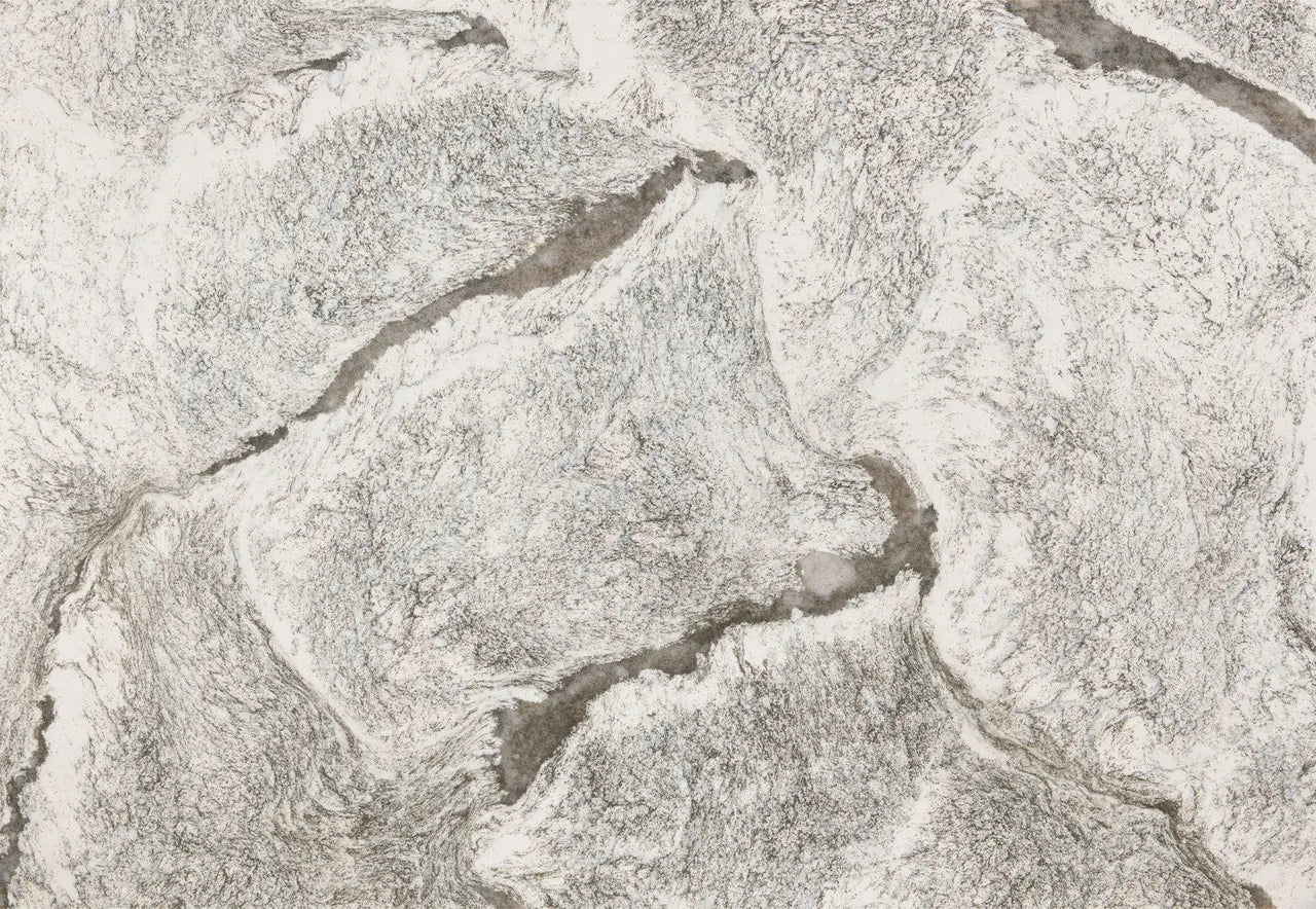 Leabridge stone surface with elegant gray and cream marbled veining and smooth polished finish — expert countertop fabrication by Signature Stone Las Vegas