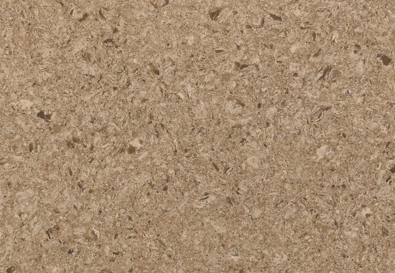 Linwood limestone surface with warm beige tones and natural fossil inclusions — elegant stone countertops installed by Signature Stone Las Vegas