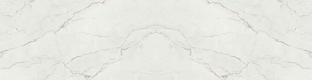 Magnifico quartz kitchen surface with elegant white and gray veining and polished finish — premium stone countertops installed by Signature Stone Las Vegas