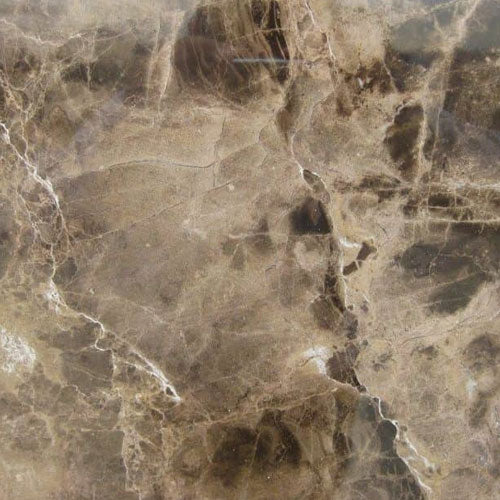 Emperador Dark marble surface with rich brown tones and white veining — elegant marble countertops installed by Signature Stone Las Vegas