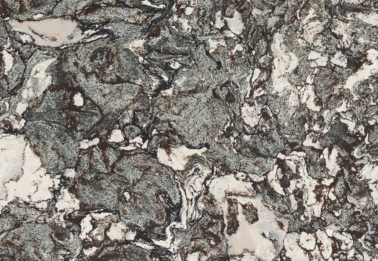 Marwell granite surface with intricate gray and cream veining patterns — premium stone countertops installed by Signature Stone Las Vegas