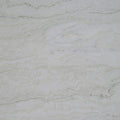 Quartzite White Pearl slab surface with soft white base and subtle gray veining — elegant quartz countertops installed by Signature Stone Las Vegas