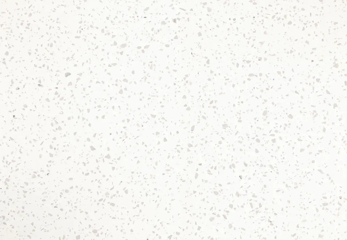 Salt Lake quartz surface with subtle beige and cream speckled pattern — premium stone countertops installed by Signature Stone Las Vegas
