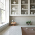 Seacourt quartz kitchen countertops with light gray finish and clean edges — premium stone countertops installed by Signature Stone Las Vegas
