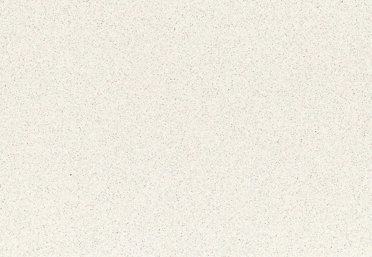 Snowdon White quartz surface with cream base and subtle speckled pattern — premium stone countertops installed by Signature Stone Las Vegas