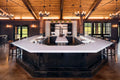 Weybourne quartz kitchen island with white surface and sleek edges — premium stone countertops installed by Signature Stone Las Vegas