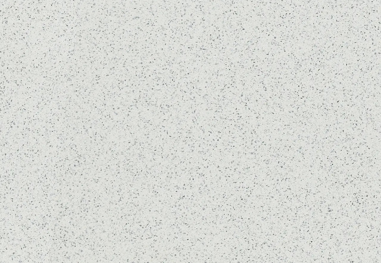 Quartz countertop surface with light gray speckled finish and subtle natural patterns — premium stone countertops installed by Signature Stone Las Vegas