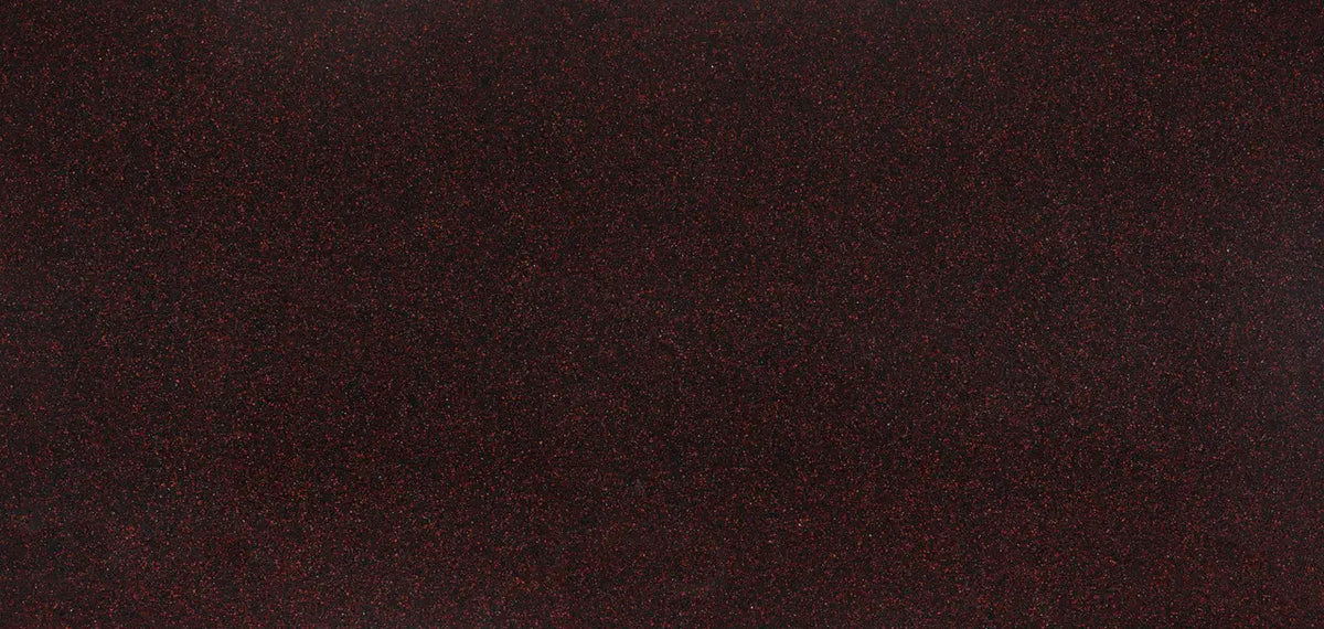 Wilshire Red granite slab with deep burgundy base and speckled pattern — ideal for custom countertops fabricated and installed by Signature Stone LV